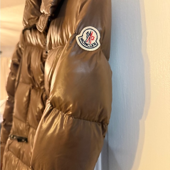 Moncler JASMINUM size 2 in Moncler Women's Brown Puffer Coat - Picture 4 of 9